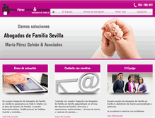 Tablet Screenshot of mariaperezgalvanabogadosdefamilia.com